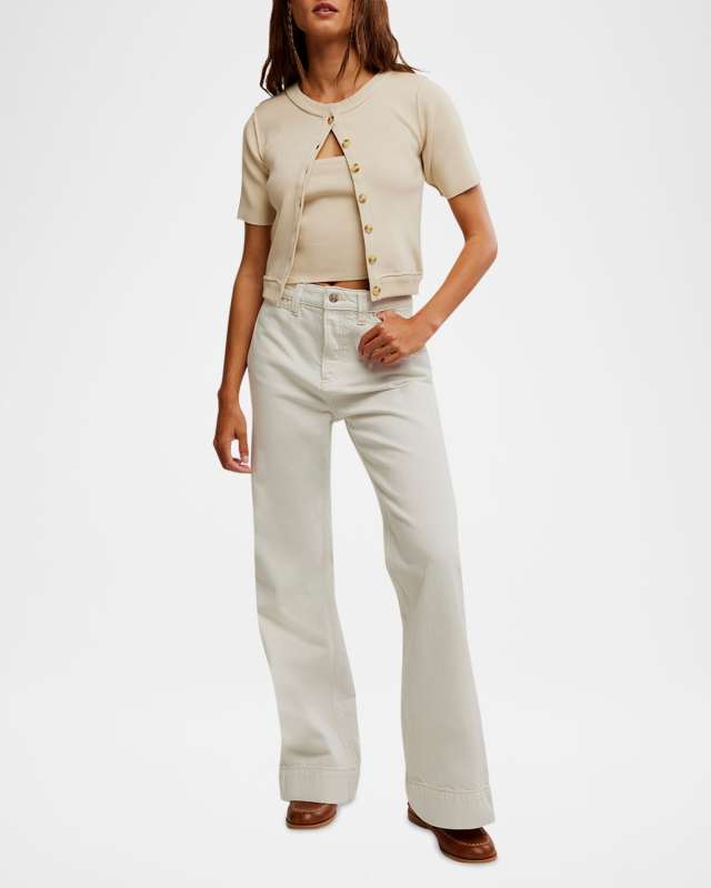 Rib-Knit Twosie Top
